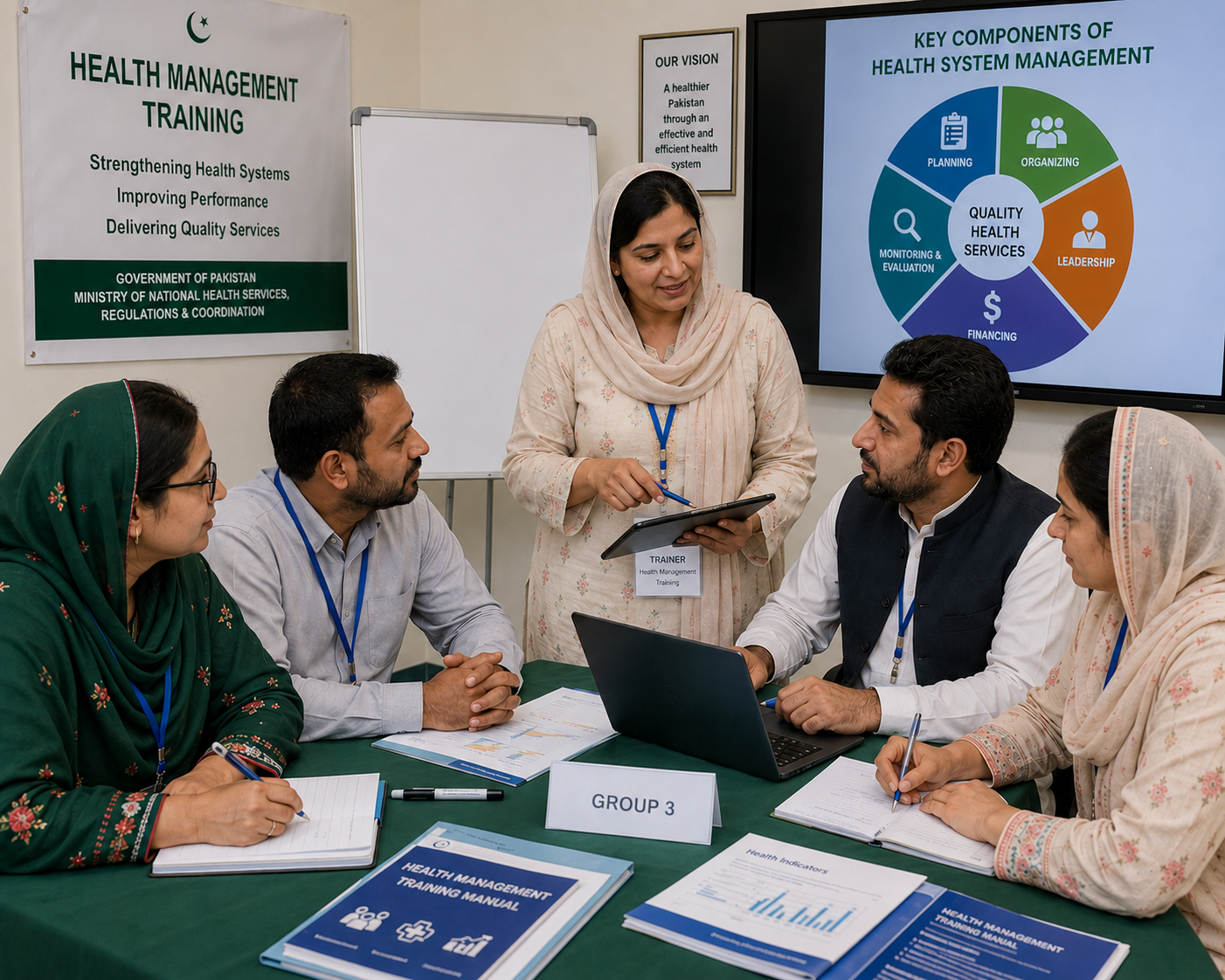 Health management training, South Asia — Pakistan