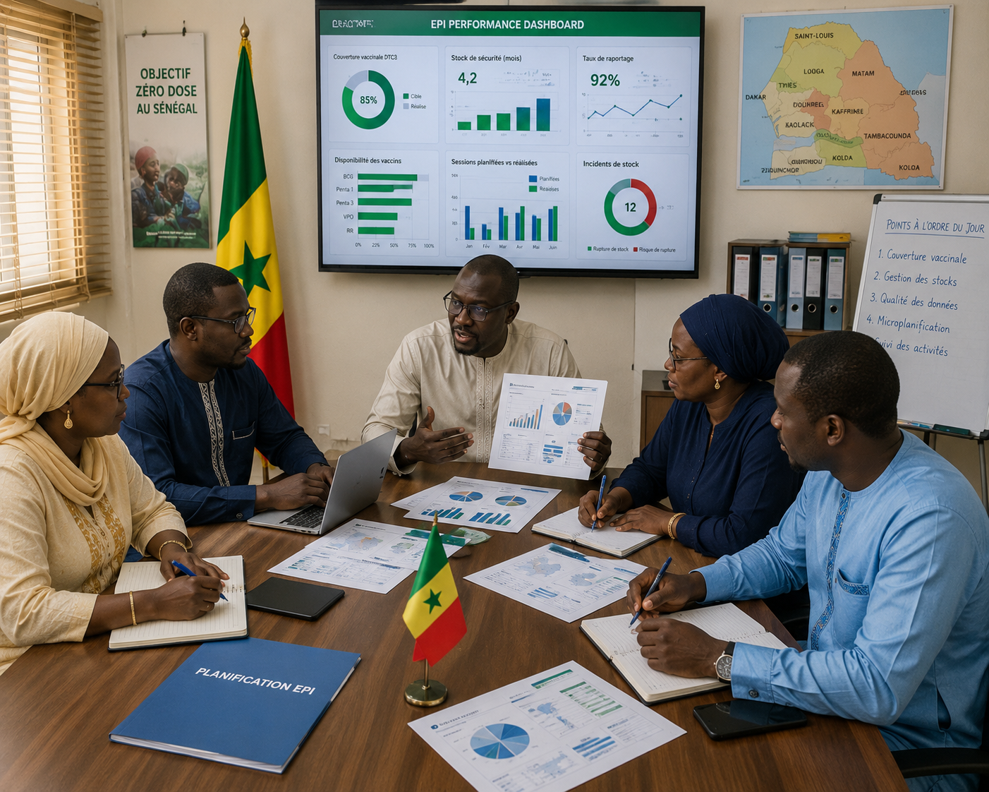 EPI managers meeting in office Senegal
