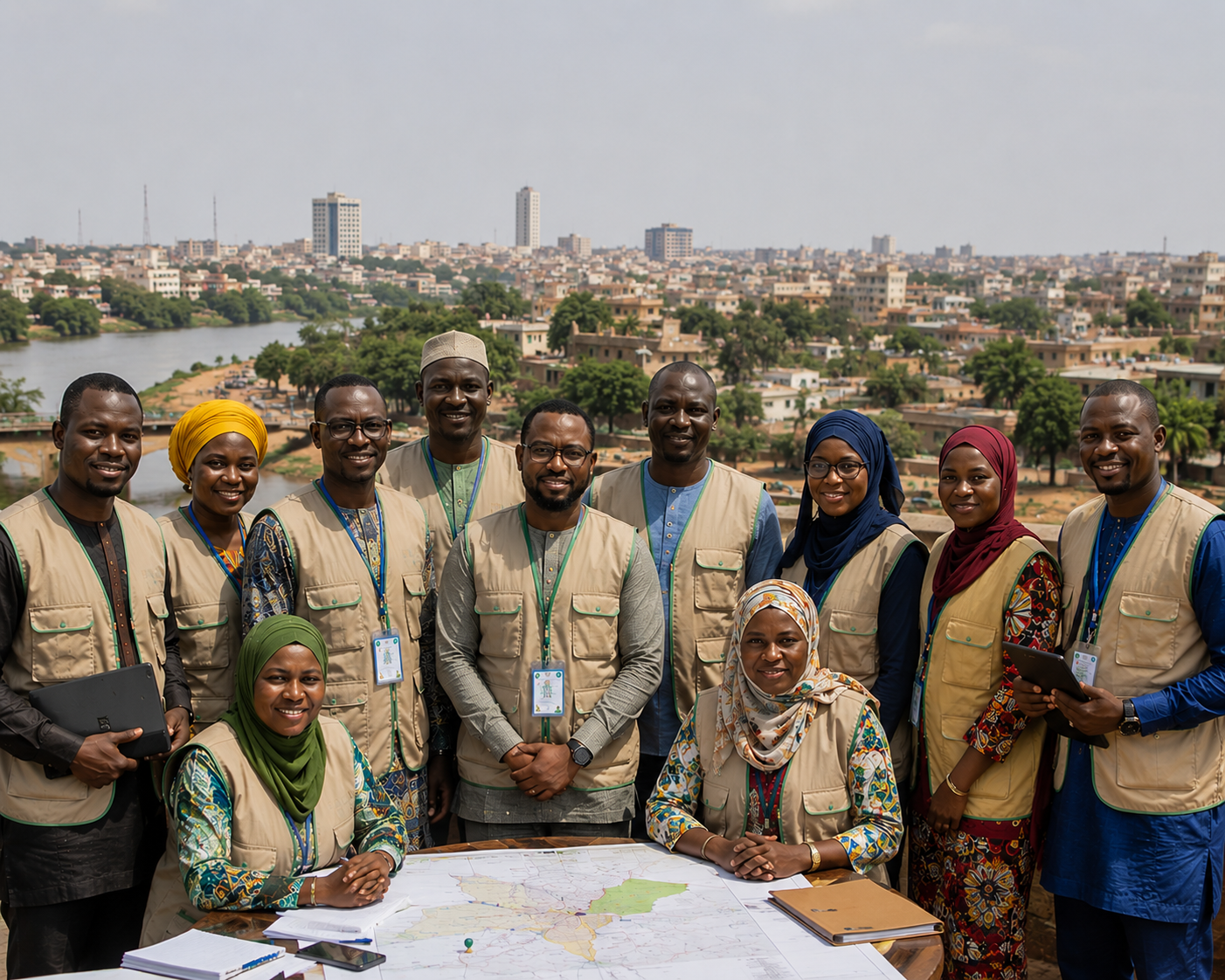 Community vaccination outreach, West Africa