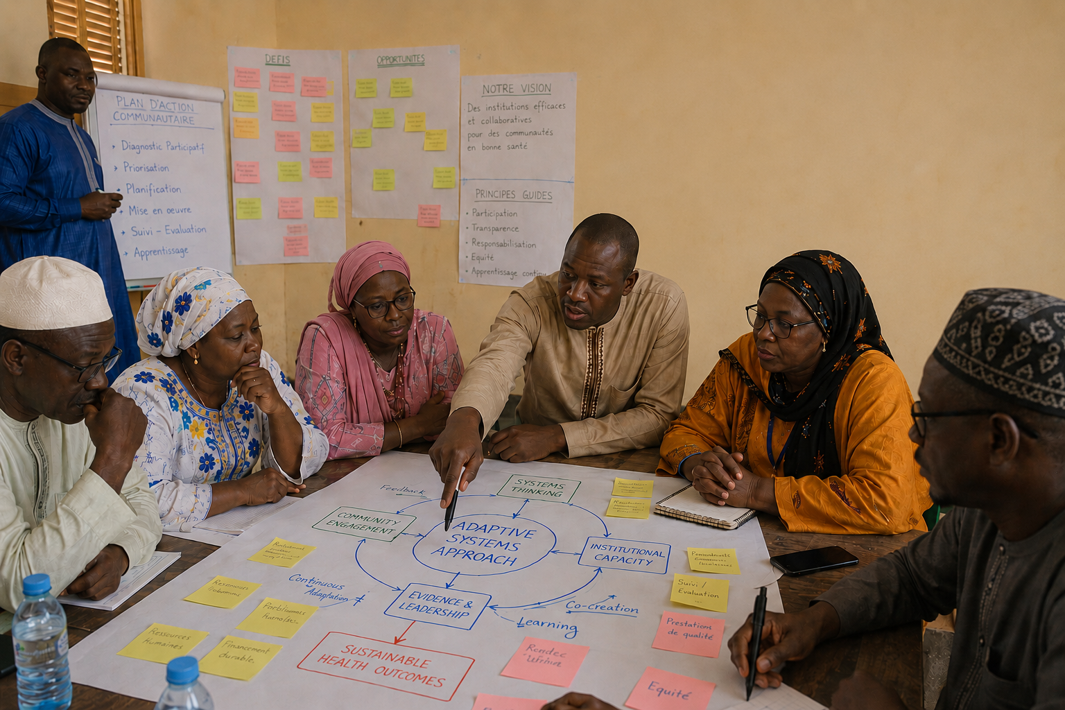 Community health meeting, Senegal